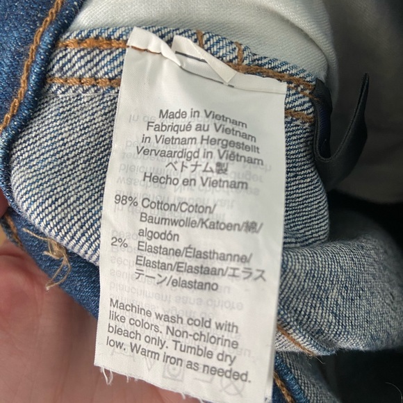 Madewell 9” High Rise Distressed Skinny Jeans - Picture 4 of 7